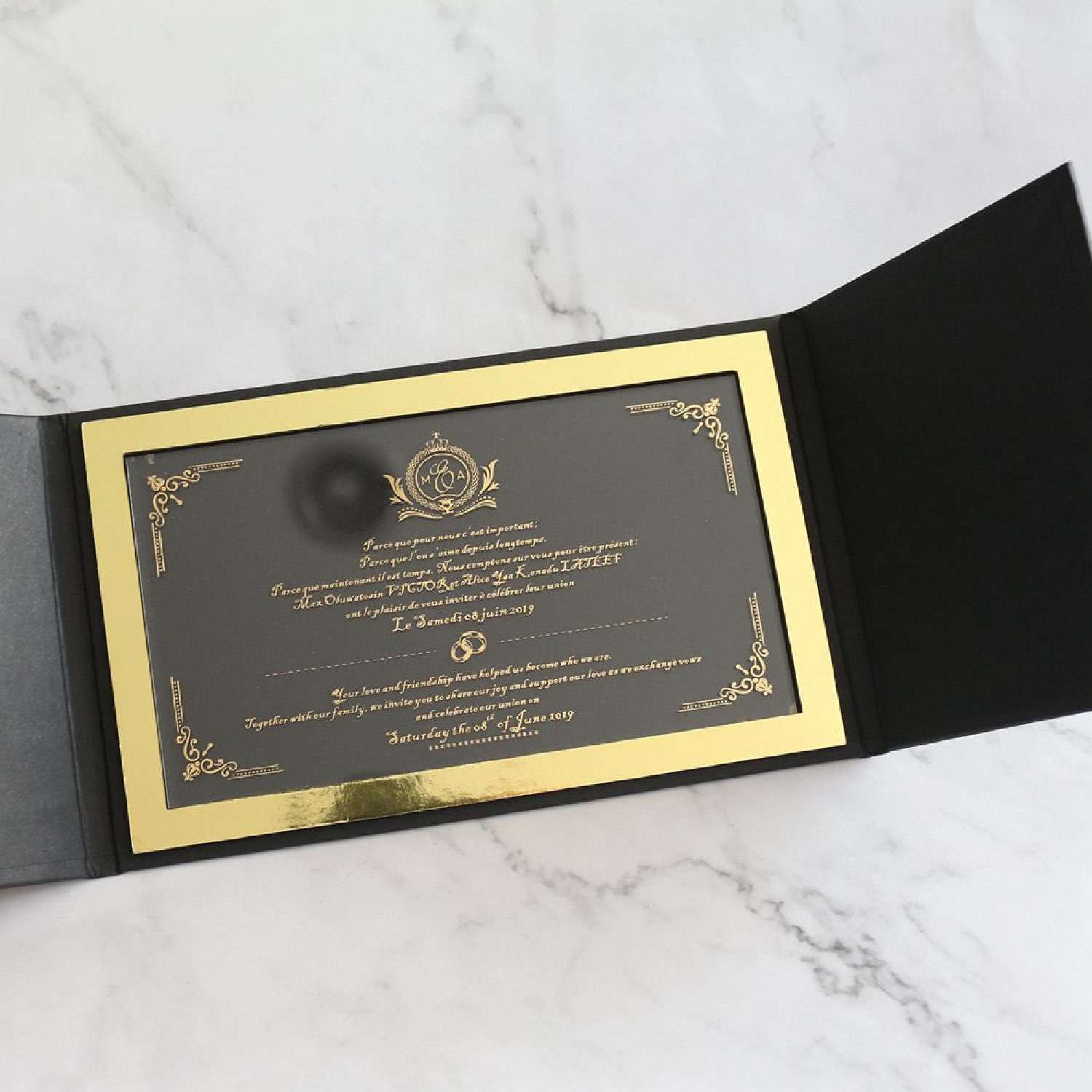 Business Invitation Card With Hard Cover Latest Wedding Invitation 